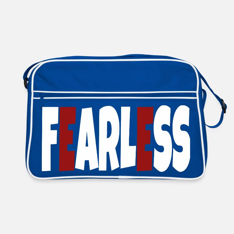 Fearless - simple text Retro Bag