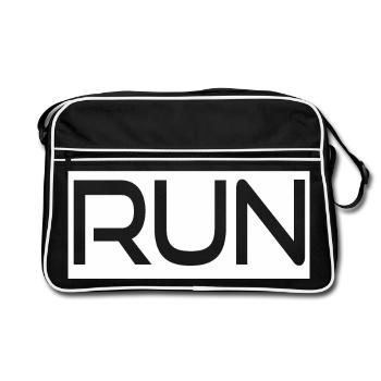 Courir - Sac Retro - noir/blanc - Devant