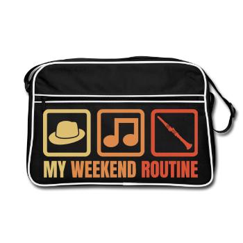 Week-end des clarinettistes - Sac Retro - noir/blanc - Devant