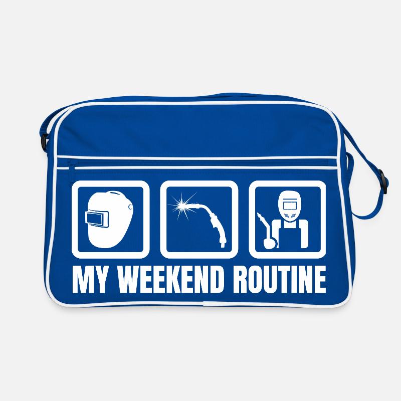 Schweißer Wochenende Retro Tasche