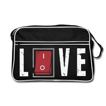 L’amour réciproque - Sac Retro - noir/blanc - Devant