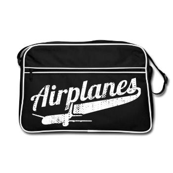 Avions - Sac Retro - noir/blanc - Devant