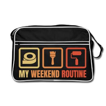 Painter Varnisher Weekend - Retro Bag - black/white - Front