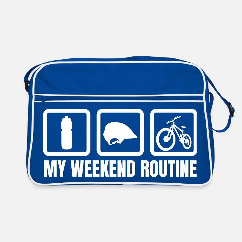 Mountainbike Wochenendroutine Retro Tasche