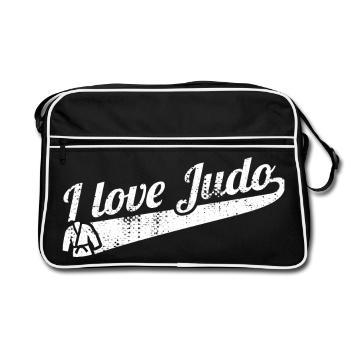 L’amour du judo - Sac Retro - noir/blanc - Devant