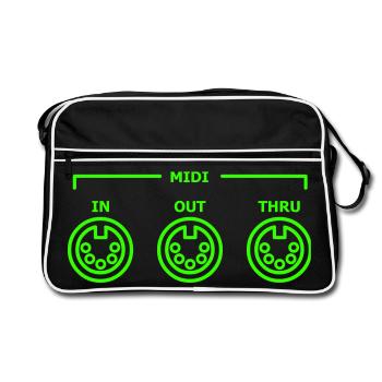 general midi - Retro Bag - black/white - Front