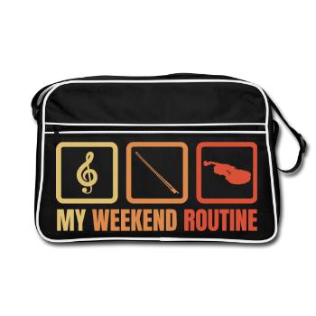 Violinist Weekend - Retro Bag - black/white - Front