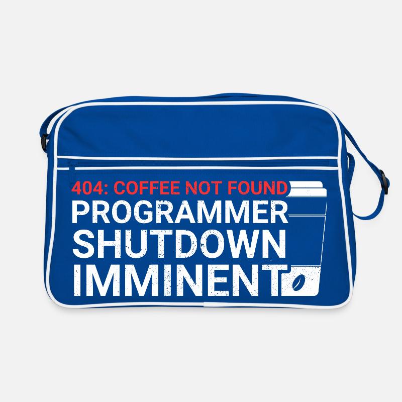 Aus Kaffee Code generieren Programmierer Retro Tasche