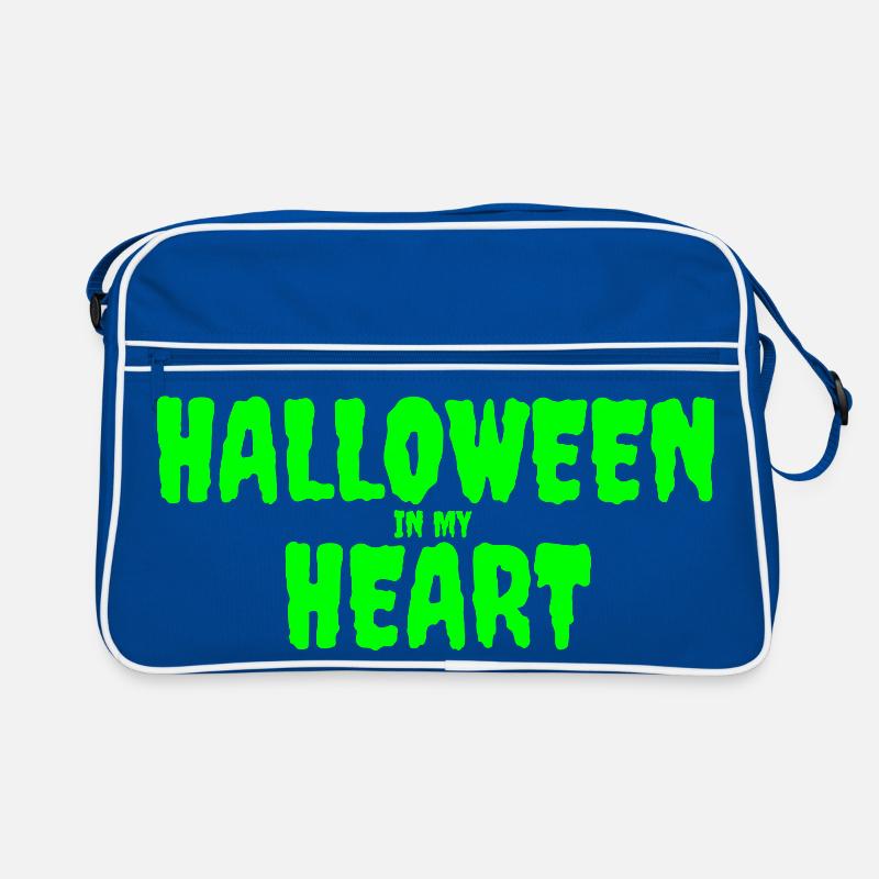 Halloween dans mon coeur Typographie Design Sac Retro