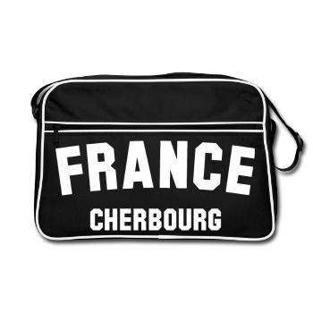 FRANCE CHERBOUG Frankreich - Retro Bag - black/white - Front