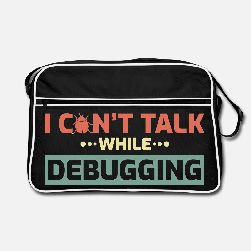 I Can't Talk While Debugging Retro Bag