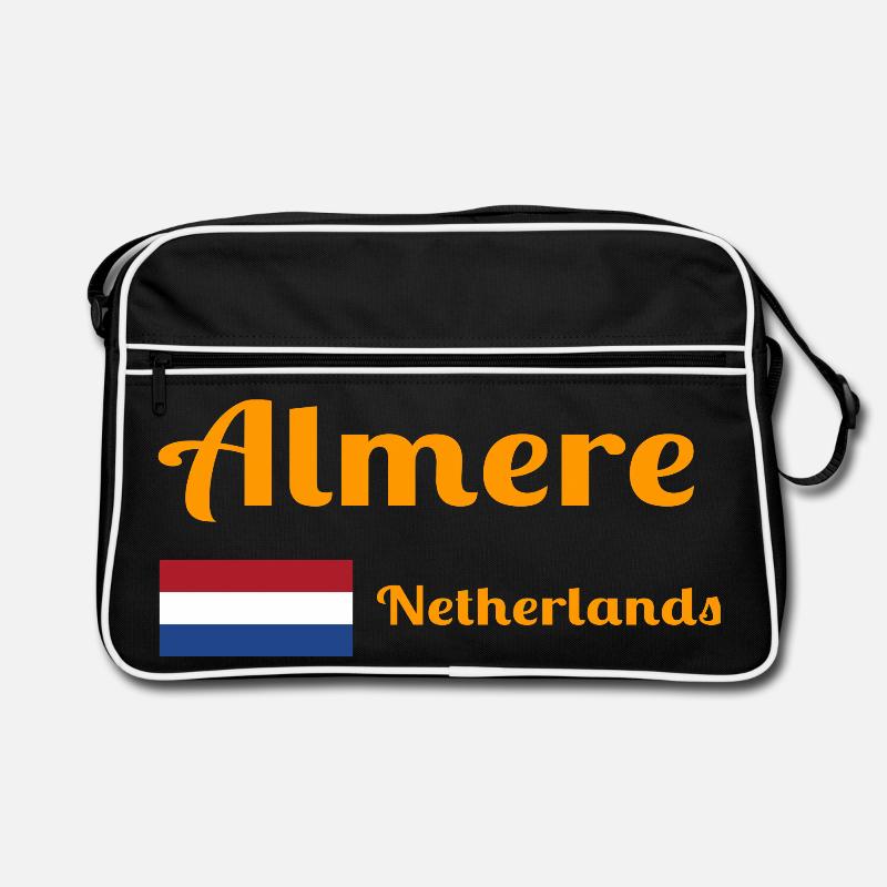Almere Niederlande - Stilvolle Drucke Retro Tasche