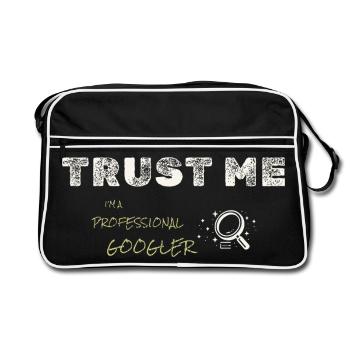 Besserwisser - Retro Tasche - Schwarz/Weiß - Vorne