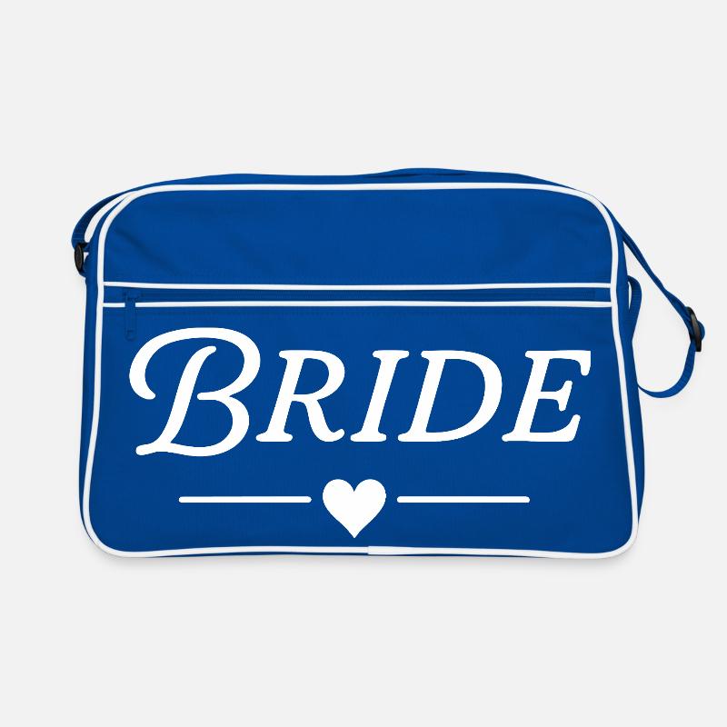 Bride / Classic Text White Retro Bag