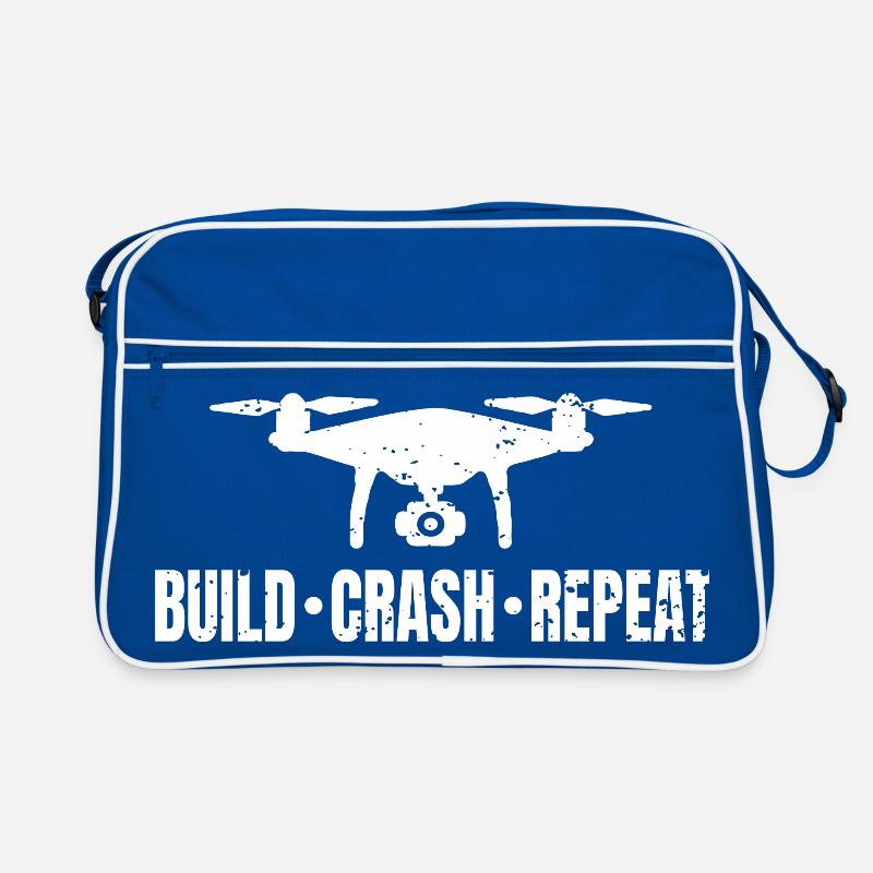Drone Build Crash Repeat Retro Bag