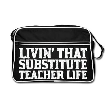 La vie d'enseignant Inspiration Humour - Sac Retro - noir/blanc - Devant