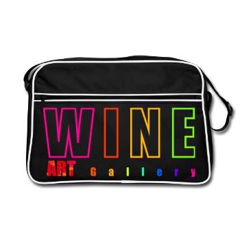 Wine - ART - Retro Bag - black/white - Front