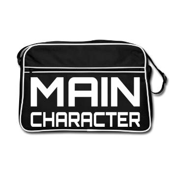 Dicton de jeu du personnage principal - Sac Retro - noir/blanc - Devant