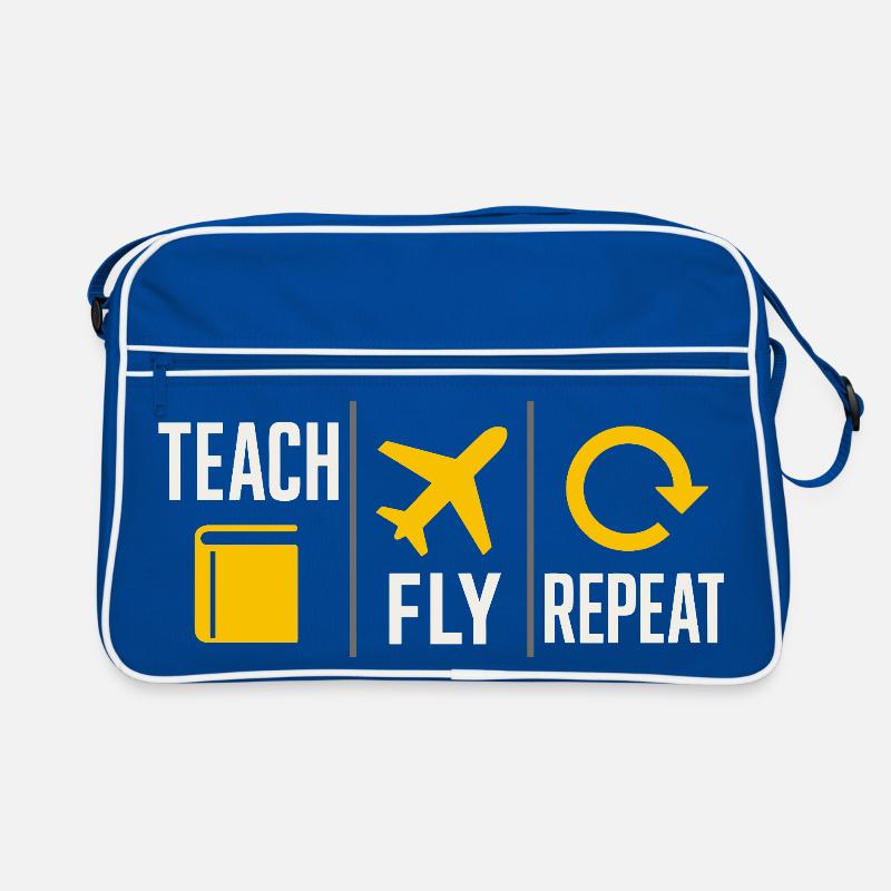 Flight Instructor Cfi Pilot Aviation Instructor Retro Bag