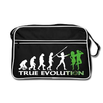 Évolution vers la danse traditionnelle irlandaise - Sac Retro - noir/blanc - Devant