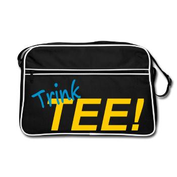 DRINK TEA! - Retro Bag - black/white - Front