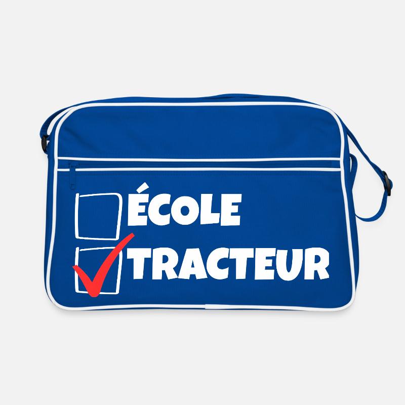 Kleiner Bauer Humor Traktor Kind Retro Tasche