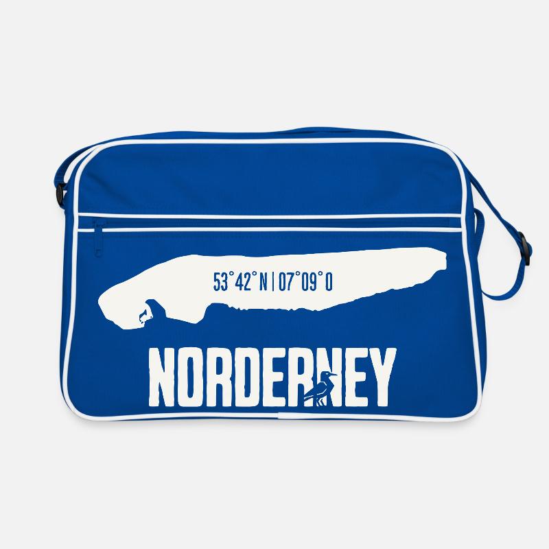 Norderney | Island with coordinates Retro Bag
