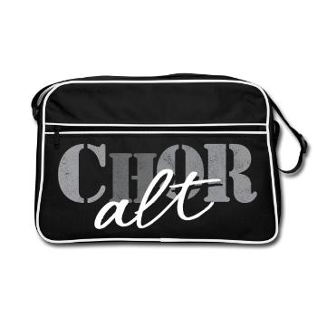 Choir Alto - Retro Bag - black/white - Front