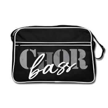 Choir Bass - Retro Bag - black/white - Front
