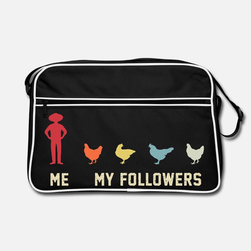 ich meine follower Hühner  Retro Tasche
