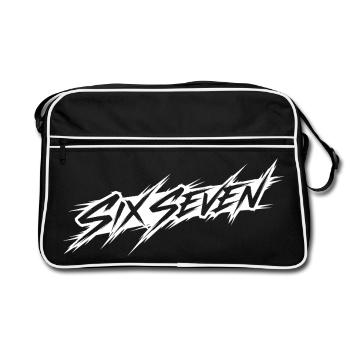 six seven - Retro Bag - black/white - Front