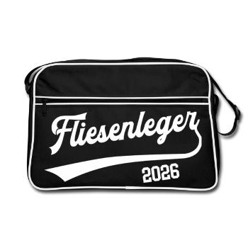 Tiler 2026 Apprenticeship Profession Craftsman - Retro Bag - black/white - Front