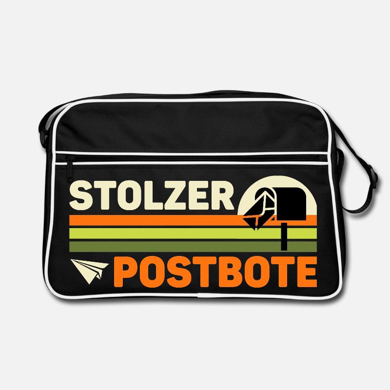 Briefträger STOLZER POSTBOTE Retro Lustiges Retro Tasche