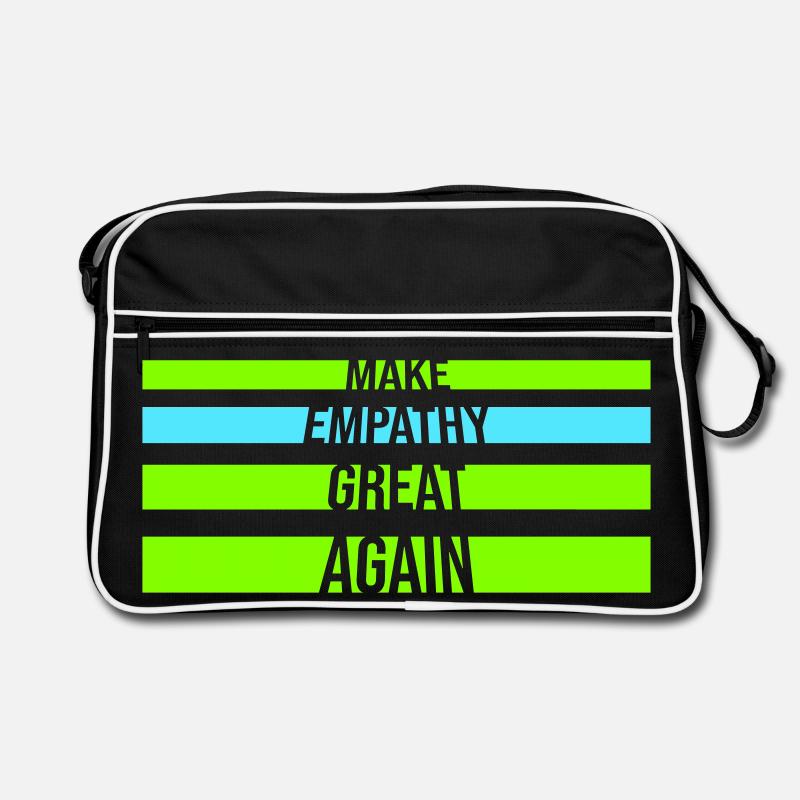 Make Empathy Great Again Politisch Statement Hoffn Retro Tasche