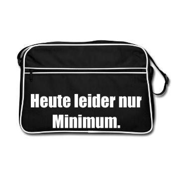Unfortunately only a minimum today - Retro Bag - black/white - Front