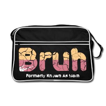 Bruh: Formerly Known As Mom - Retro Bag - black/white - Front