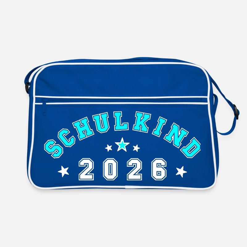 Schulkind 2026 Einschulung Retro Tasche