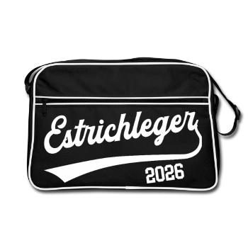 Screed Layer 2026 Apprenticeship Profession Floor Layer - Retro Bag - black/white - Front