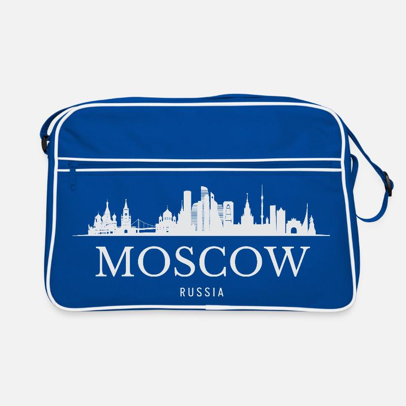 Silhouette de Moscou, Moscou Russie Sac Retro