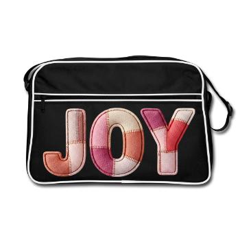 Joy, Joie Joy, Cadeaux Patchwork - Sac Retro - noir/blanc - Devant