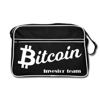 Crypto Investor Team Chart - Retro Bag - black/white - Front