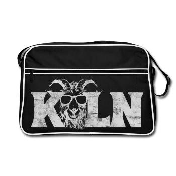 Geissbock cologne lettering - Retro Bag - black/white - Front