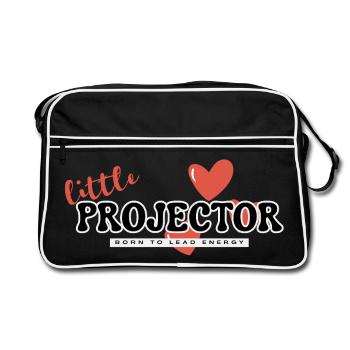 Small Projector – Energy & Leadership - Retro Bag - black/white - Front
