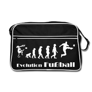 Evolution Football - Retro Bag - black/white - Front