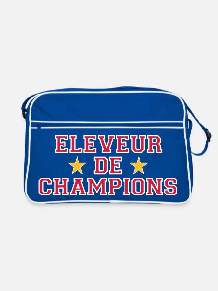 Eleveur de Champions - Sac Retro - bleu/blanc - Devant