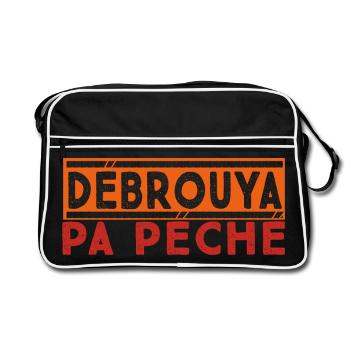 débrouya pa péché proverbe créole - Sac Retro - noir/blanc - Devant