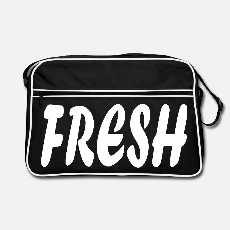 Frischer, einfacher Text Retro Tasche