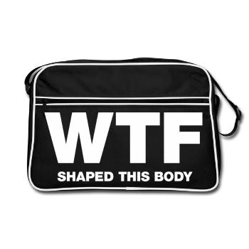 WTF a façonné ce corps - Sac Retro - noir/blanc - Devant