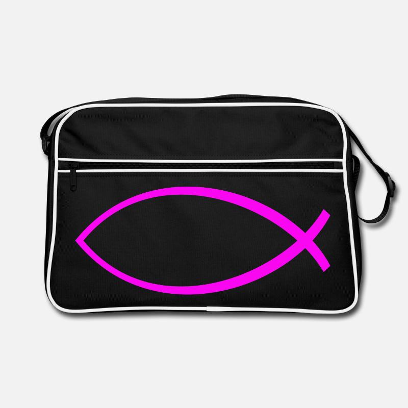 Ichtus poisson rose uni Sac Retro