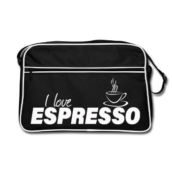 J’ADORE L’ESPRESSO - Sac Retro - noir/blanc - Devant